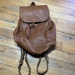 Forever 21 Brown Pleather Backpack Purse